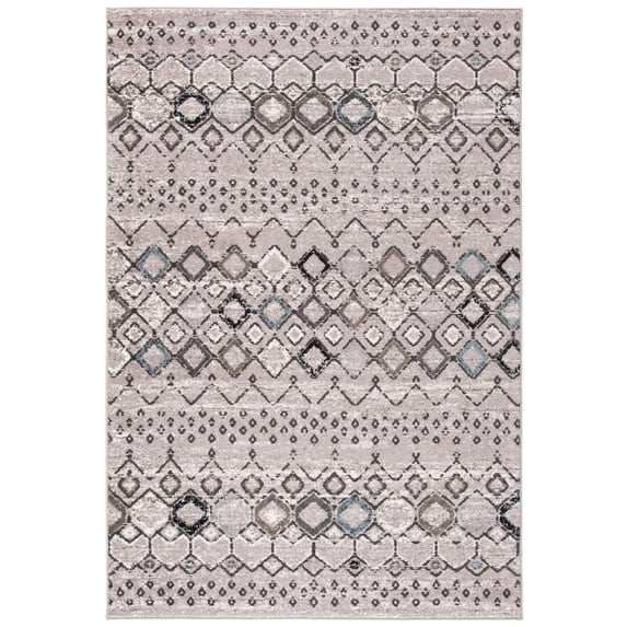 Safavieh Amsterdam Gladwin Geometric Area Rug, Light Grey/Brown, 5'1" x 7'6"
