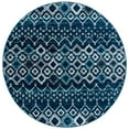 thumbnail image 1 of Safavieh Amsterdam Gladwin Geometric Area Rug, Navy/Beige, 6'7" x 6'7" Round, 1 of 8