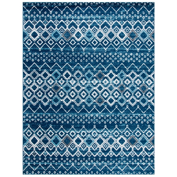 Safavieh Amsterdam Gladwin Geometric Area Rug, Navy/Beige, 6'7" x 9'2"