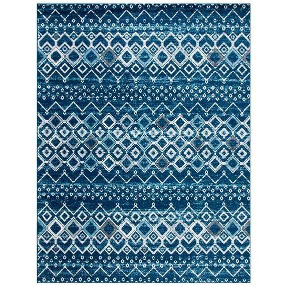 Safavieh Amsterdam Gladwin Geometric Area Rug, Navy/Beige, 9' x 12'