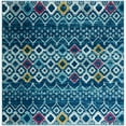 thumbnail image 1 of Safavieh Amsterdam Gladwin Geometric Area Rug, Navy/Turquoise, 3' x 3' Square, 1 of 9