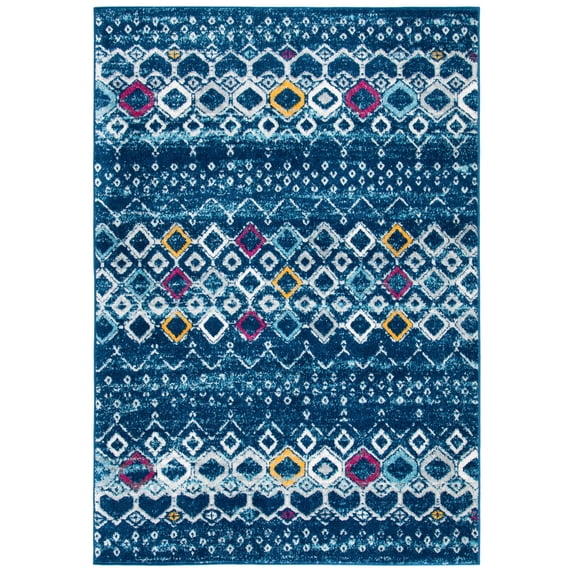 Safavieh Amsterdam Gladwin Geometric Area Rug, Navy/Turquoise, 3' x 5'