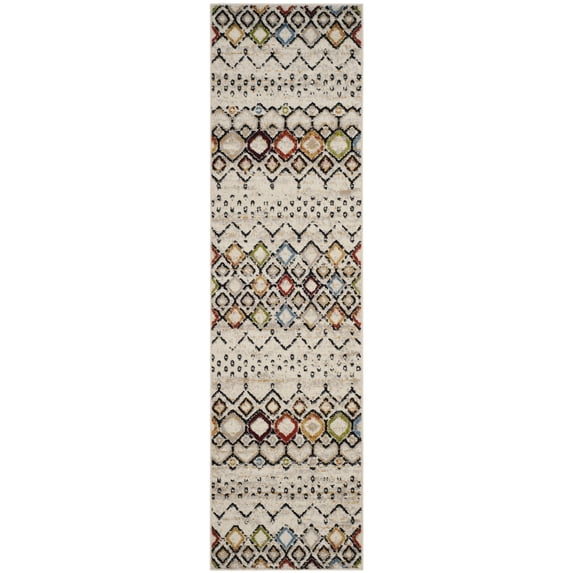 Safavieh Amsterdam Gladwin Geometric Runner Rug, Ivory/Multi, 2'3" x 12'
