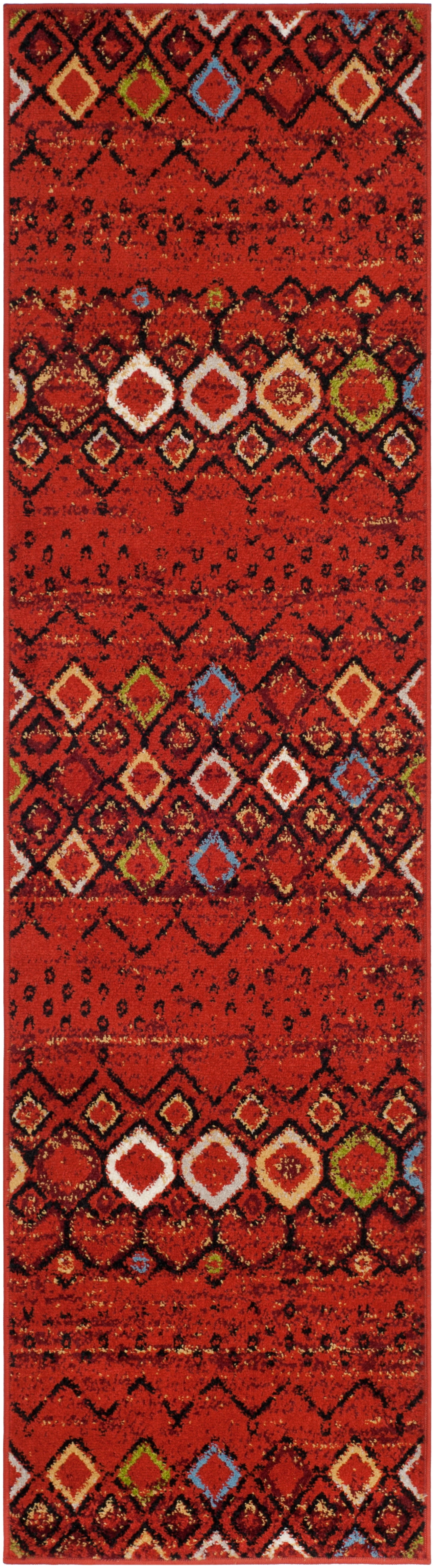 Safavieh Amsterdam Gladwin Geometric Runner Rug, Terracotta/Multi, 2'3" x 8'