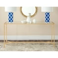 thumbnail image 1 of Safavieh Antwan Solid Classic Console, Gold/Tempered Glass Top, 1 of 3