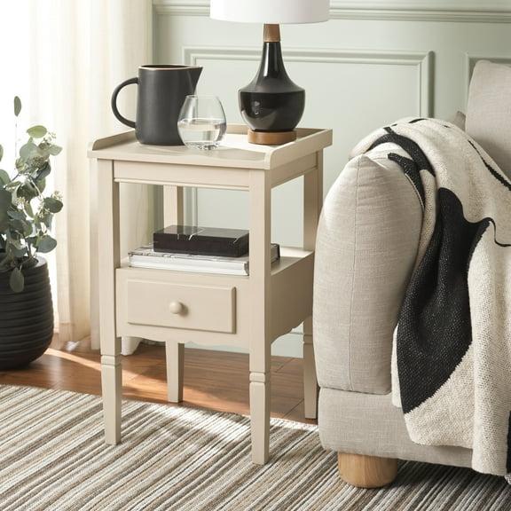 Safavieh Araminta Traditional Wood End Table, Sand