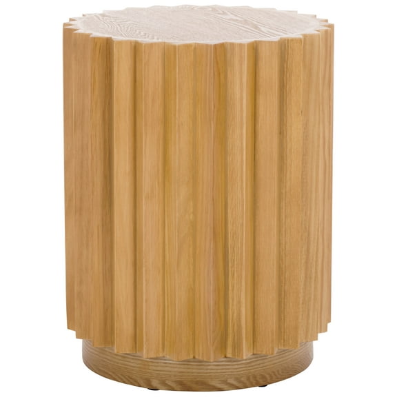 Safavieh Arashi Traditional Round Wood End Table, Natural