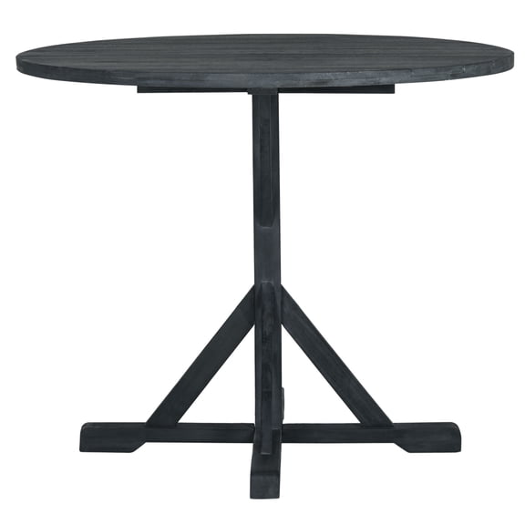Safavieh Arcata Outdoor Patio Round Table ,Dark Slate Grey