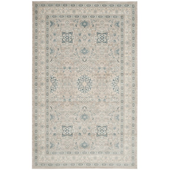 SAFAVIEH Archive Marjan Oriental Area Rug, Grey/Blue, 4' x 6'