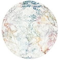 thumbnail image 1 of SAFAVIEH Aria Rebecca Floral Area Rug, Ivory/Blue, 3' x 3' Round, 1 of 10