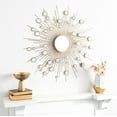 thumbnail image 1 of Safavieh Ariah 41 in. Radiant Lines Sunburst Round Mirror, Gold, 1 of 5