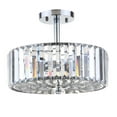 thumbnail image 1 of Safavieh Ariel Glam 3 Light Chrome 13.5-Inch Dia. Ceiling Light, 1 of 4