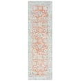 thumbnail image 1 of Safavieh Arizona 2'-6" X 8'-0" Polyester Power Loomed Rug In Turquoise / Rust, 1 of 7