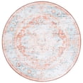 thumbnail image 1 of Safavieh Arizona 6'-0" X 6'-0" Polyester Power Loomed Rug In Turquoise / Rust, 1 of 7