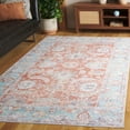 thumbnail image 1 of Safavieh Arizona 8'-0" X 10'-0" Polyester Power Loomed Rug In Turquoise / Rust, 1 of 9
