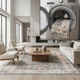 thumbnail image 1 of Safavieh Arizona 8'-0" X 8'-0" Polyester Power Loomed Rug In Green And Beige, 1 of 14