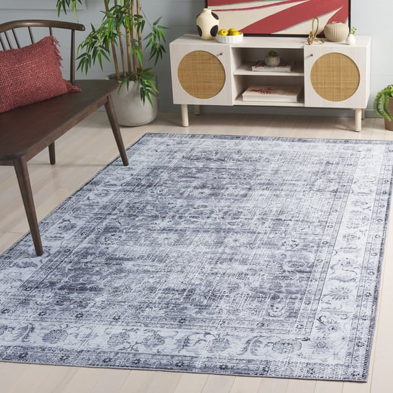 Safavieh Arizona Aria Distressed Machine Washable Area Rug, Gray/Beige, 5' x 8'