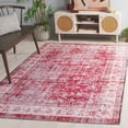 thumbnail image 1 of Safavieh Arizona Aria Distressed Machine Washable Area Rug, Red/Beige, 8' x 10', 1 of 9
