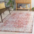 thumbnail image 1 of Safavieh Arizona Aria Distressed Machine Washable Area Rug, Rust/Beige, 6' x 9', 1 of 9
