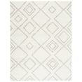 thumbnail image 1 of SAFAVIEH Arizona Basil Geometric Shag Area Rug, Ivory/Beige, 9' x 12', 1 of 10