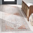 thumbnail image 1 of Safavieh Arizona Goddard Medallion Machine Washable Runner Rug, Sage/Light Rust, 2'6" x 8', 1 of 11