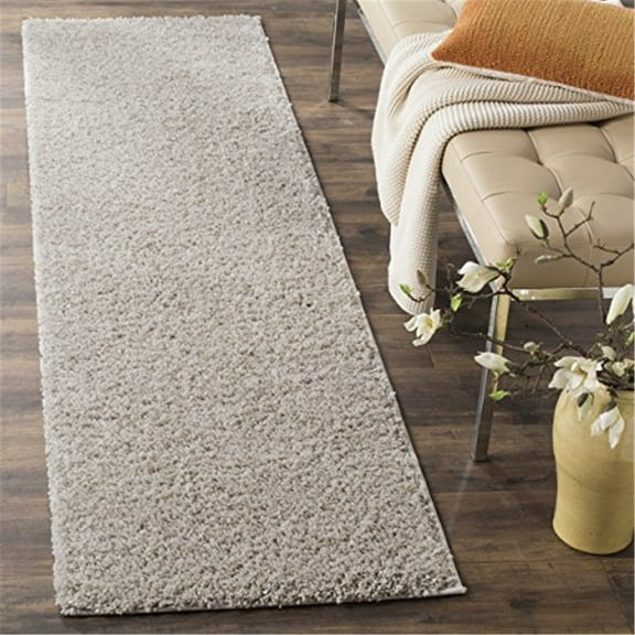 Safavieh  Arizona Shag Eldora 1.6-inch Thick Rug Linen 2'3" x  8' 8' Runner Indoor,Runner Bedroom,Entryway,Living Room Runner
