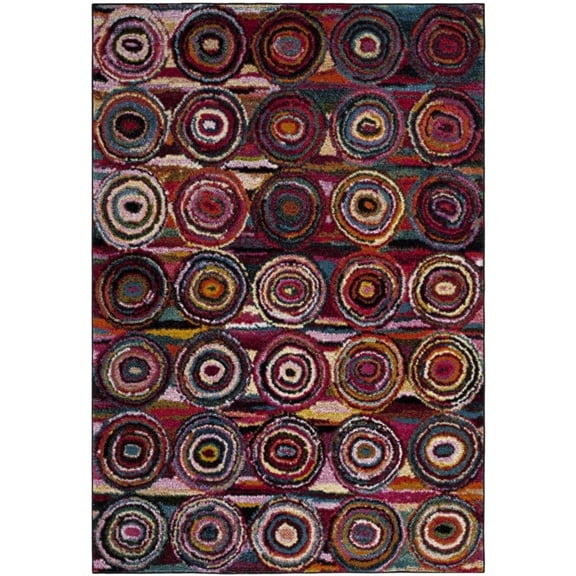 SAFAVIEH Aruba Sharyl Geometric Area Rug, Multi, 6'7" x 9'