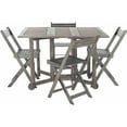 thumbnail image 1 of Safavieh Arvin Outdoor Table with 4 Chairs, Grey Wash, 1 of 4