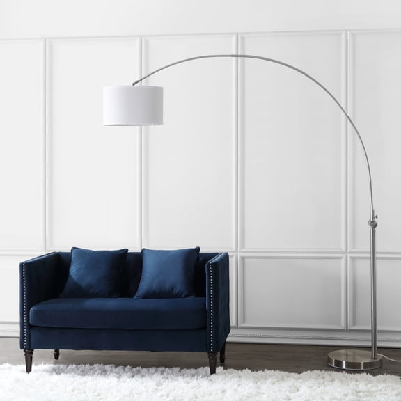Safavieh Ascella 86 in. H Modern Glam Arc Floor Lamp, Nickel