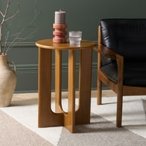 Safavieh Ashanka Modern Wood Round End Table, Brown