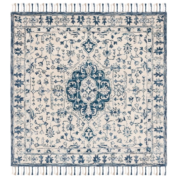 Safavieh Aspen 125 Rugs, Ivory / Blue, 9' X 9' , Square