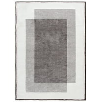 SAFAVIEH Audrey Sharyl Geometric Area Rug, Dark Grey/Ivory, 8' x 10'