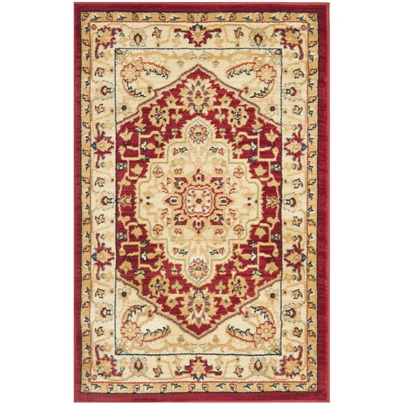 SAFAVIEH Austin Anrai Oriental Area Rug, Red/Creme, 2'6" x 4'