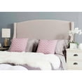 thumbnail image 1 of Safavieh Austin Winged Headboard with Nail Heads, Taupe, 1 of 3