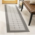 thumbnail image 1 of Safavieh Machine Washable Rug Indoor/Outdoor Bermuda Collection , GREY / IVORY, 2' X 8', Area Rug, 1 of 7