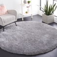 thumbnail image 1 of Safavieh Luxe Paxton Solid Shag Area Rug, Gray, 4' x 4' Round, 1 of 12