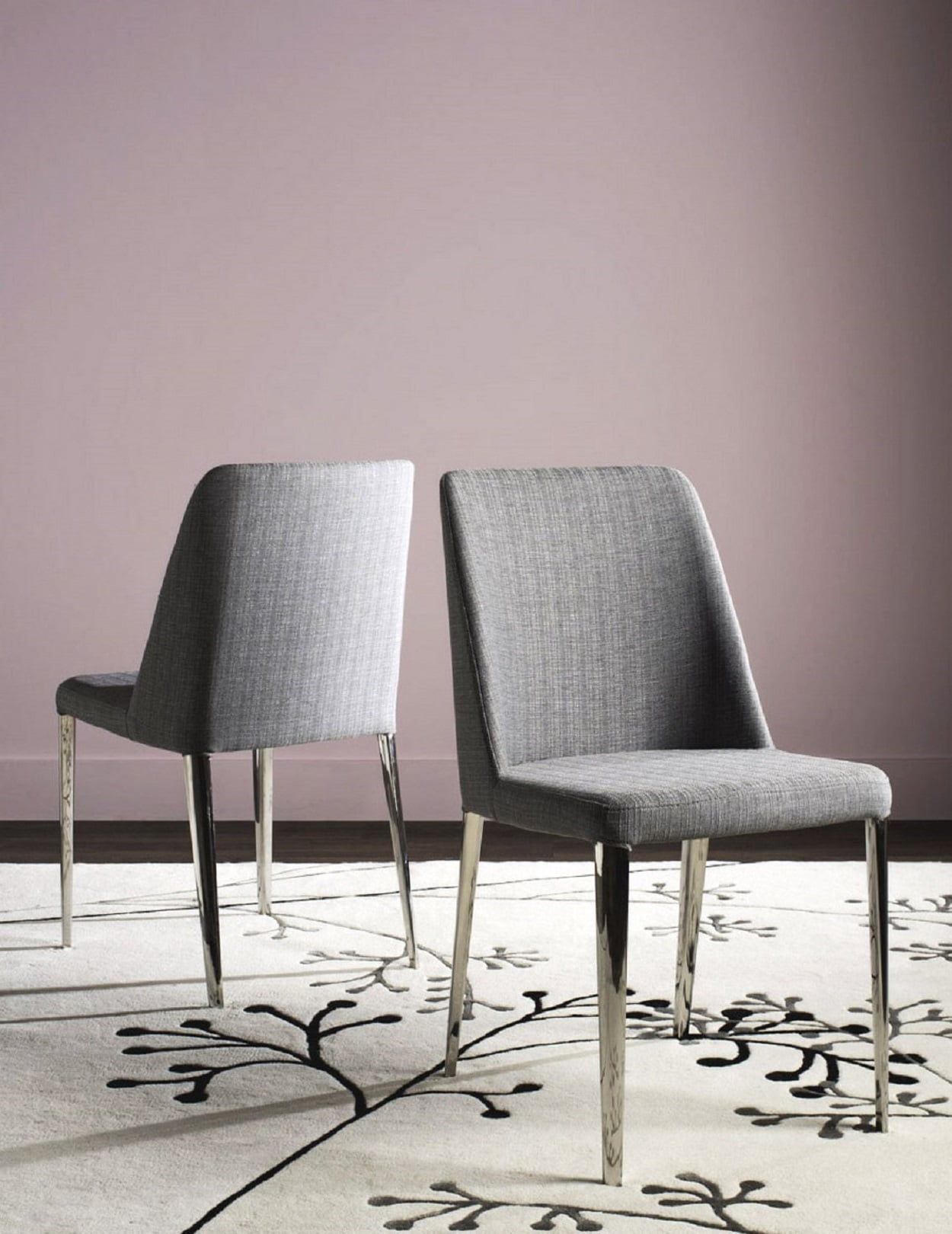 Safavieh Baltic 18 H Glam Upholstered Side Chair Set of 2