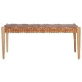 thumbnail image 1 of Safavieh Bandelier Cowhide Leather Bench, Rectangle, Rustic Indoor Seating, Light Brown, 1 of 10