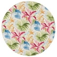thumbnail image 1 of SAFAVIEH Barbados Paul Botanical Indoor/Outdoor Area Rug, Ivory/Green Rust, 6'7" x 6'7" Round, 1 of 16