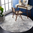 thumbnail image 1 of SAFAVIEH Bayside Lincoln Abstract Polyester Machine Washable Area Rug, Blue/Gray, 6'7" x 6'7" Round, 1 of 12
