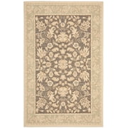 Safavieh Beach House David Oriental Indoor/Outdoor Area Rug, Dark Brown/Green, 6'7" x 9'6"