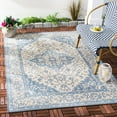 thumbnail image 1 of Safavieh Beach House Mai Traditional Outdoor Area Rug, Cream/Blue, 8'6" x 12', 1 of 7