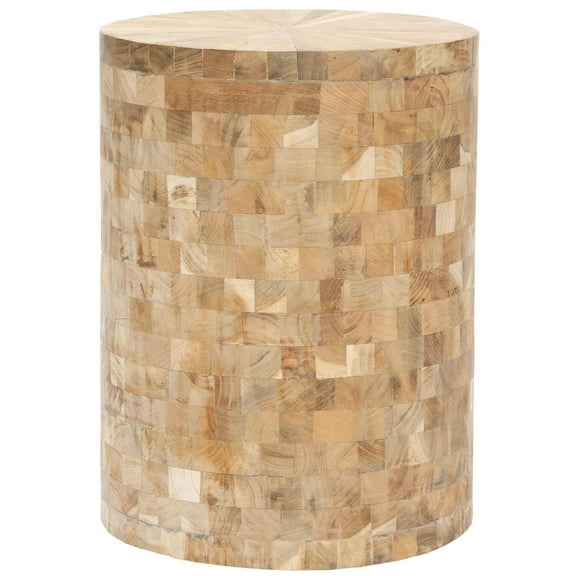 Safavieh Beckham Teak Stool in Brown