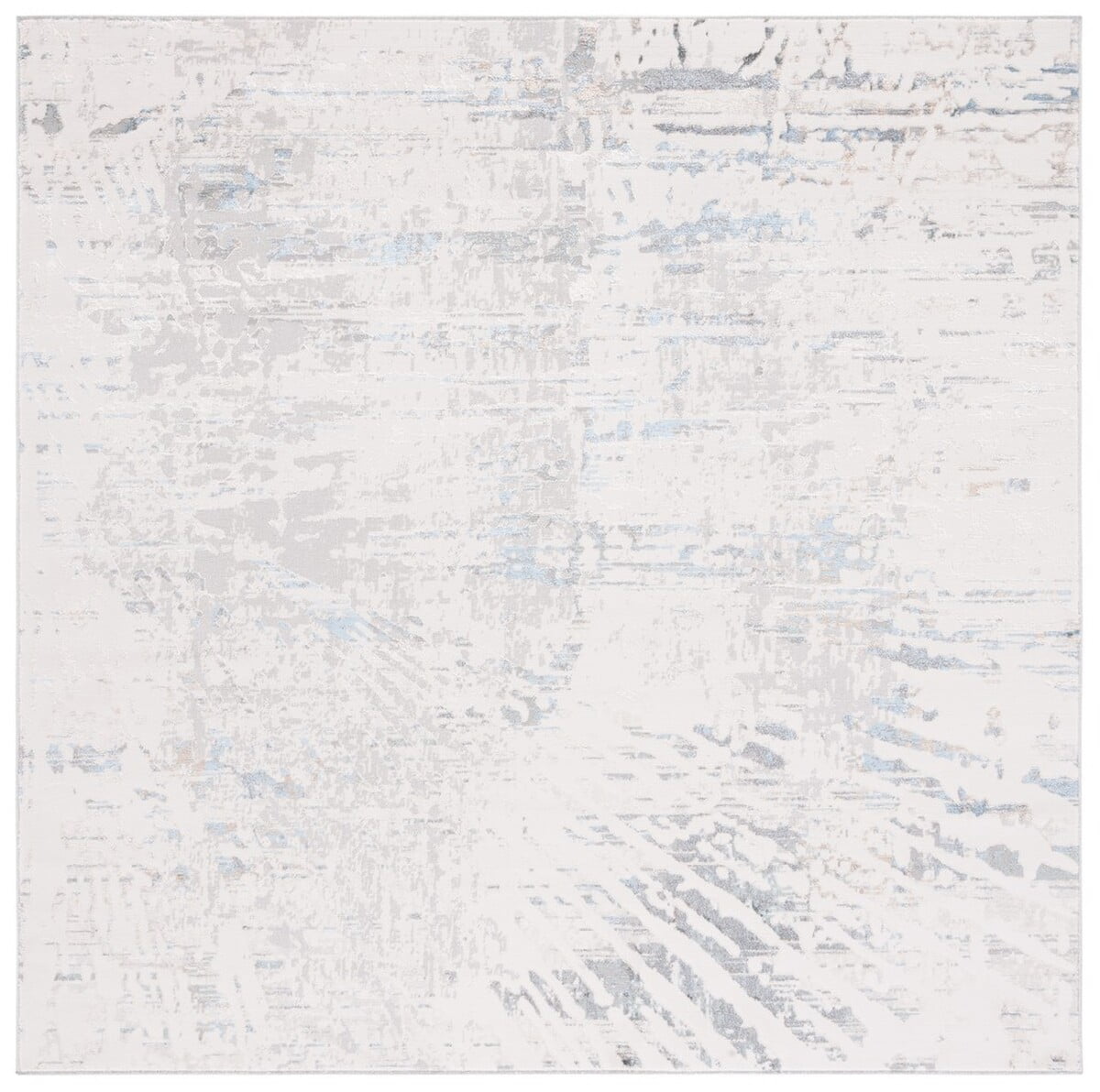 Safavieh Bel Air Gray and Turquoise Square Synthetic Area Rug