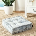 thumbnail image 1 of Safavieh Belia 18" x 18" Solid Square Tufted Floor Pillow, 1 of 4