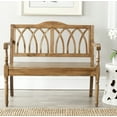 thumbnail image 1 of Safavieh Benjamin Geometric Rustic Bench, 1 of 5