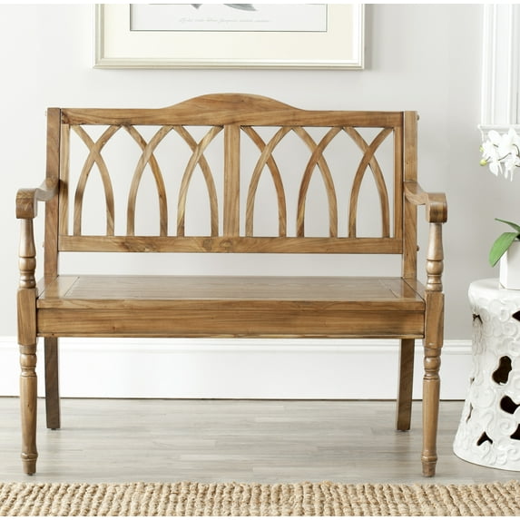 Safavieh Benjamin Geometric Rustic Bench