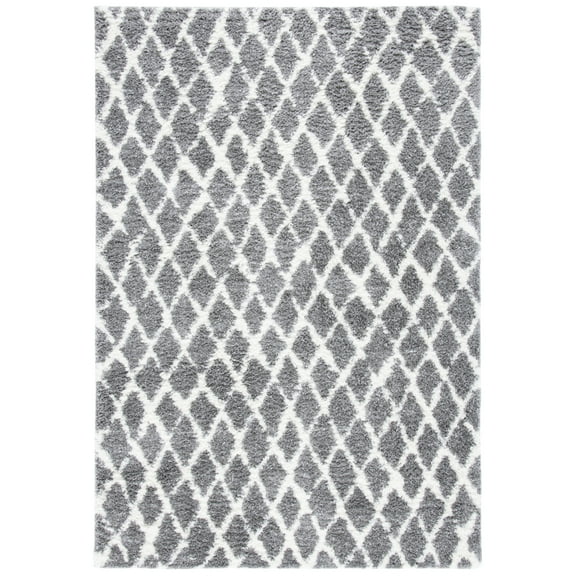 Safavieh Berber Shag Ivah Rug 5'5" x 7'7" 5' x 8' Indoor,Shag Living Room,Bedroom,Dining Room Rectangle