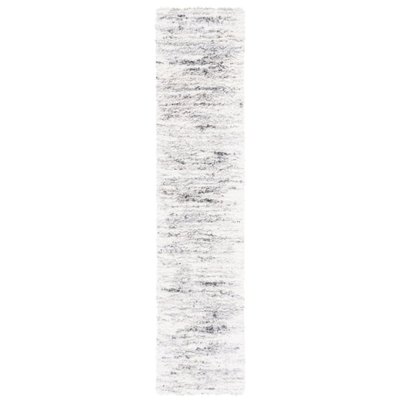 Safavieh Berber Shag Jindra Abstract Rug 2'2" x 9' - Ivory/Grey - Runner