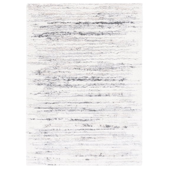 Safavieh Berber Shag Jindra Abstract Rug 8' x 10' - Ivory/Grey - Rectangle